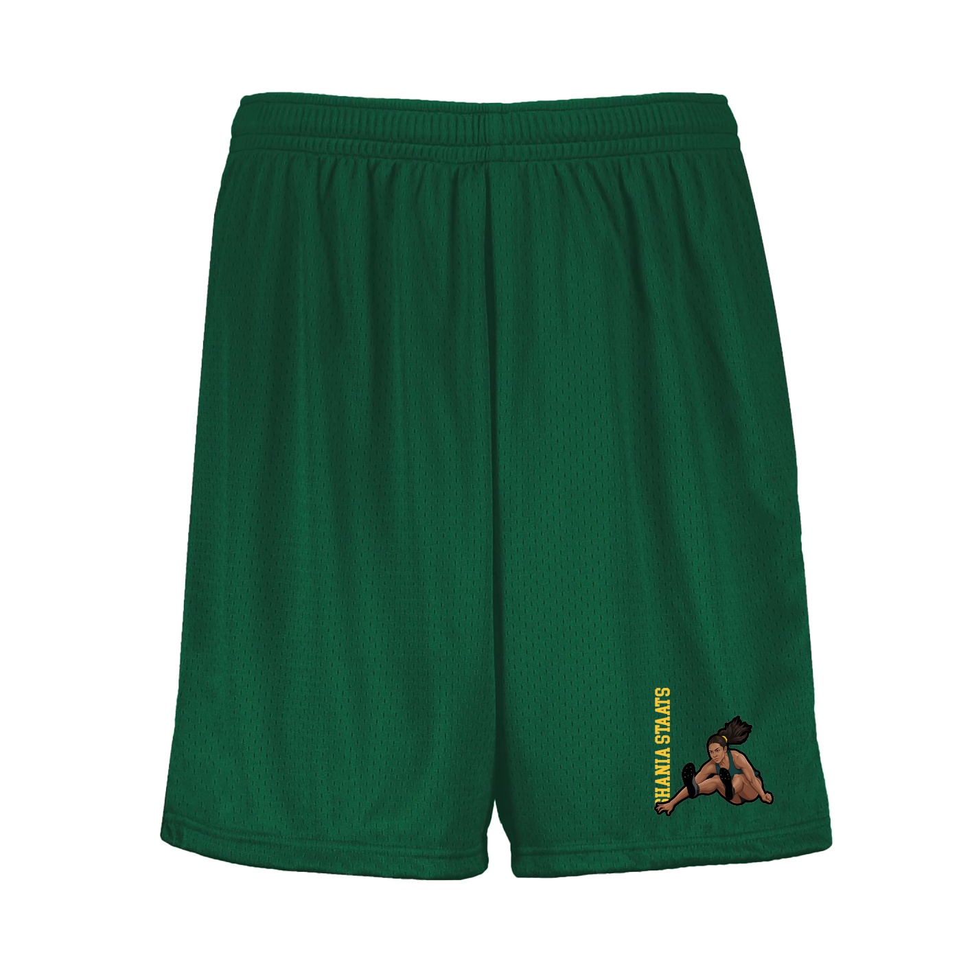 Shorts — Name Vertical in Green