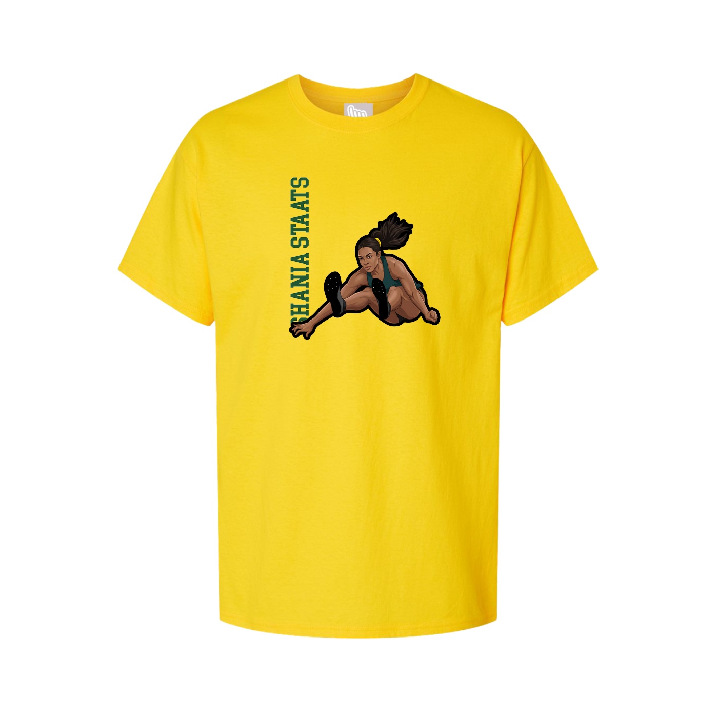 Tee — Name Vertical in Gold