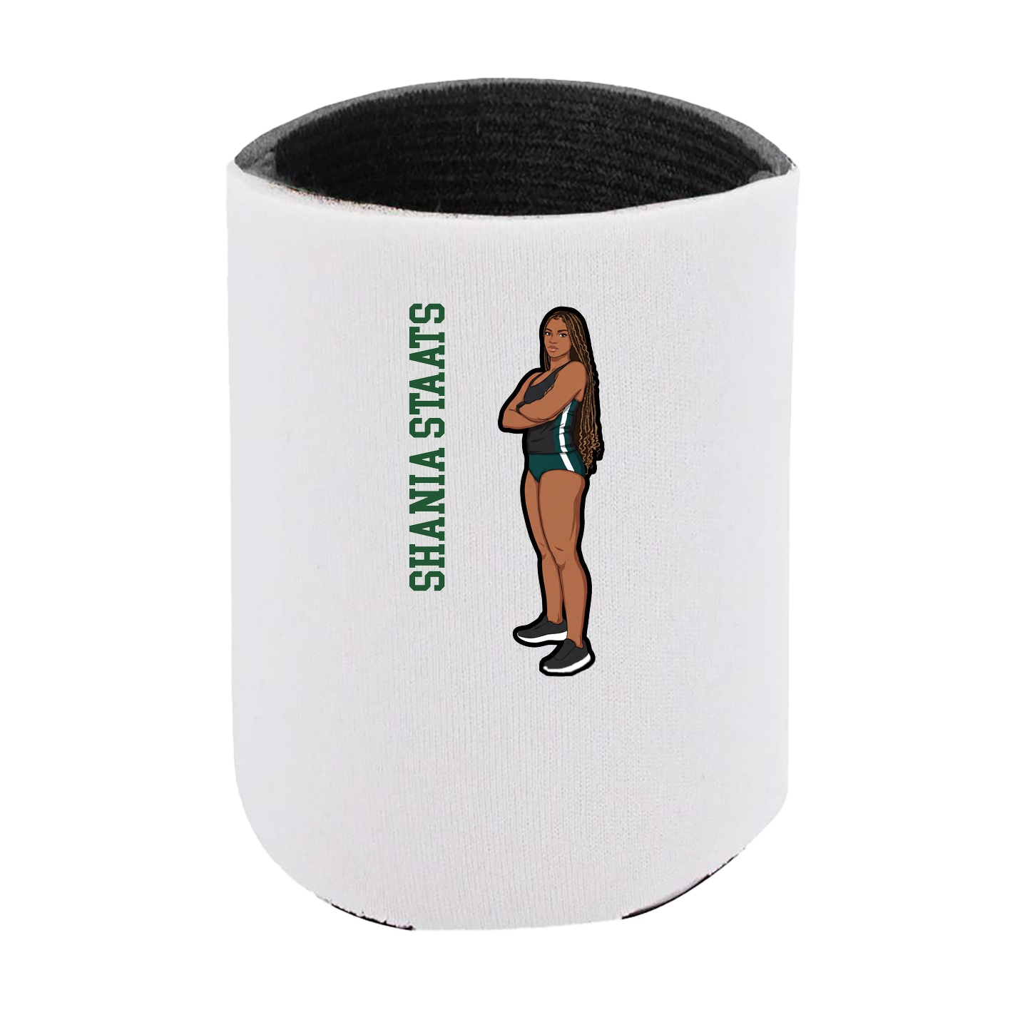 Can Holder — Name Vertical in White