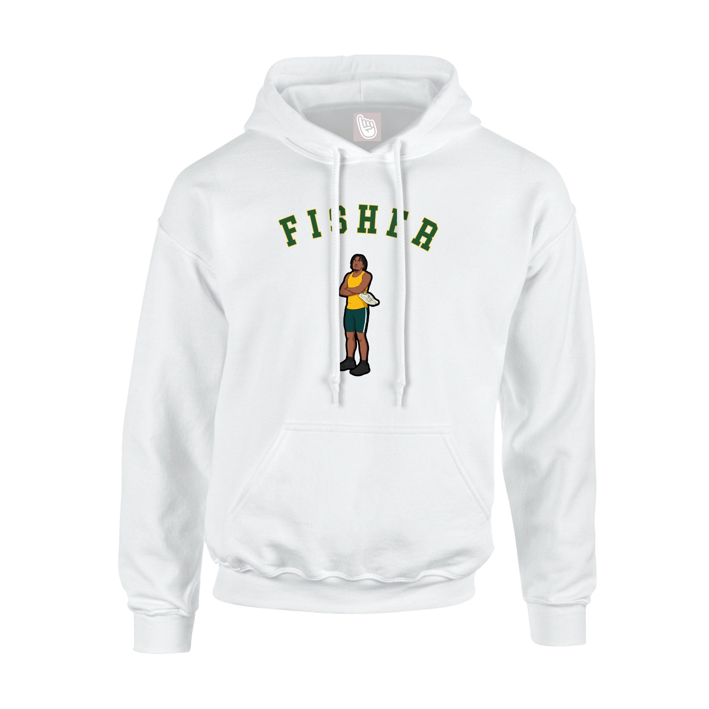 Youth Hoodie — Shirsey Arch in White