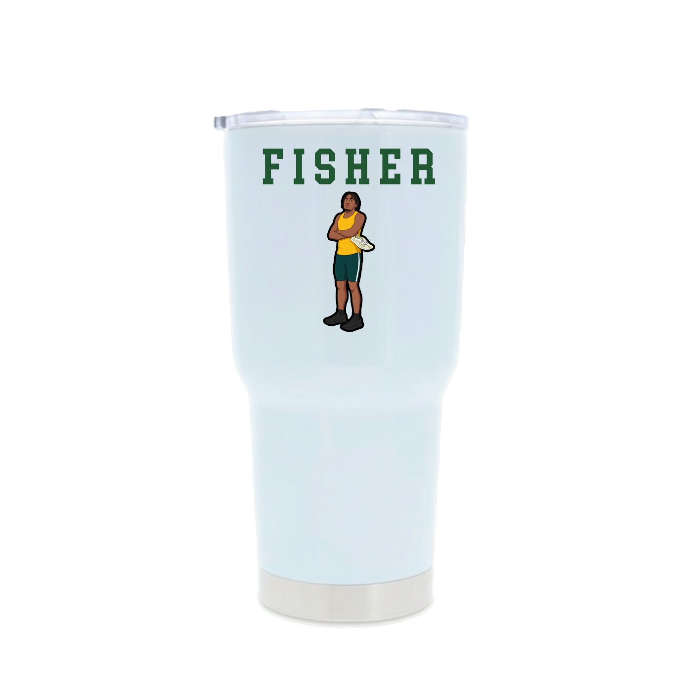 30oz Stainless Steel Tumbler — Shirsey in White