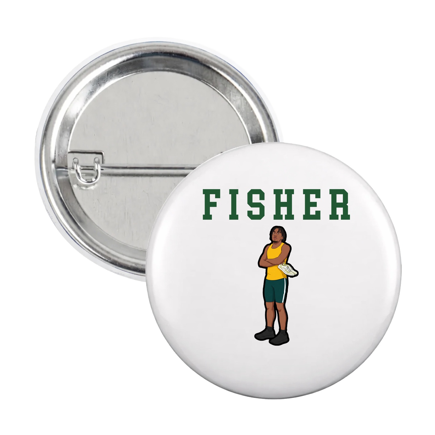 Game Day Button — Shirsey in White