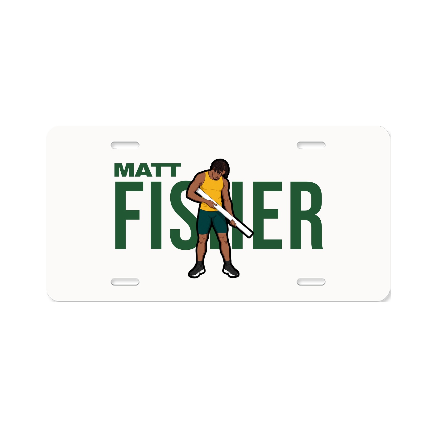 License Plate — Player Name in Classic
