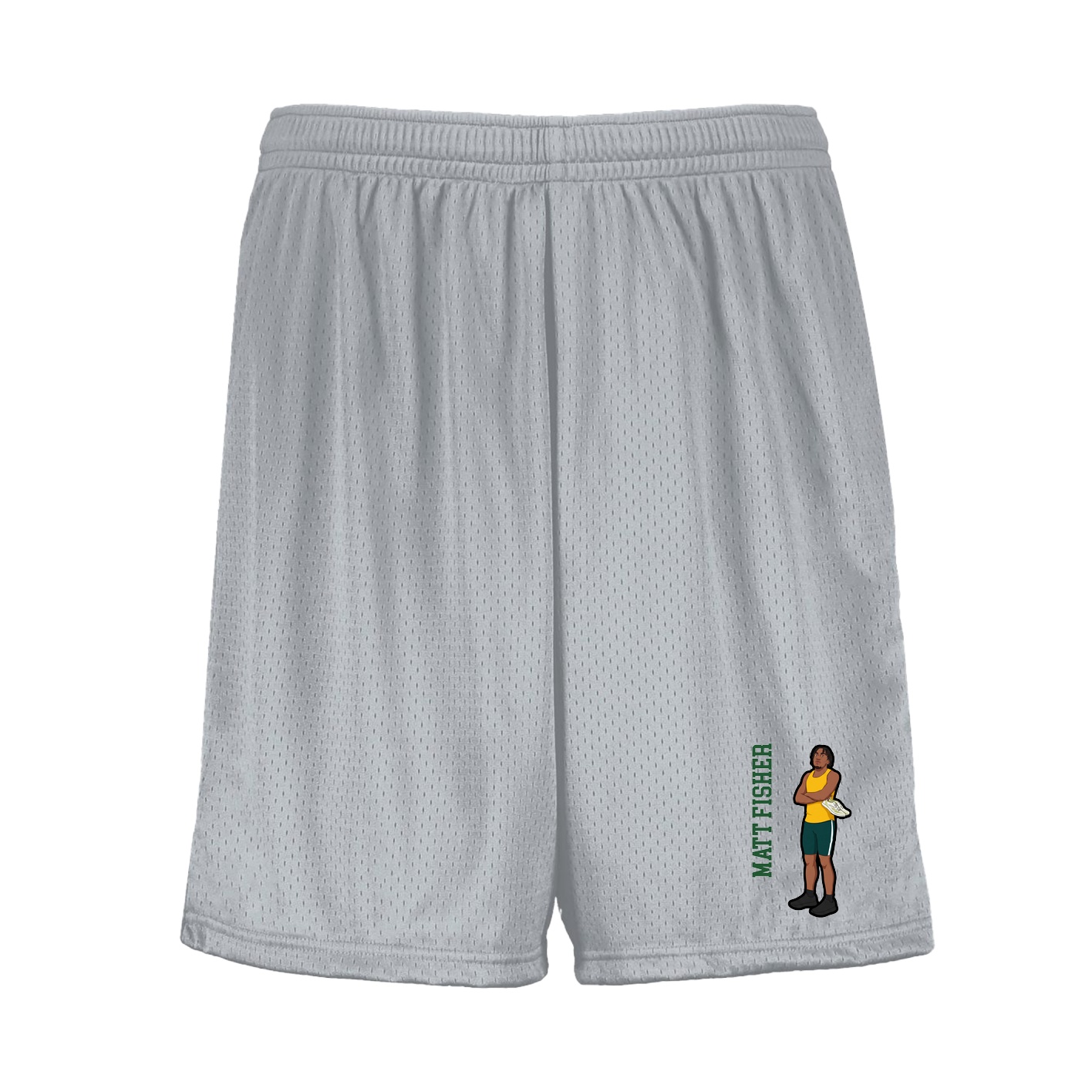Shorts — Name Vertical in Silver