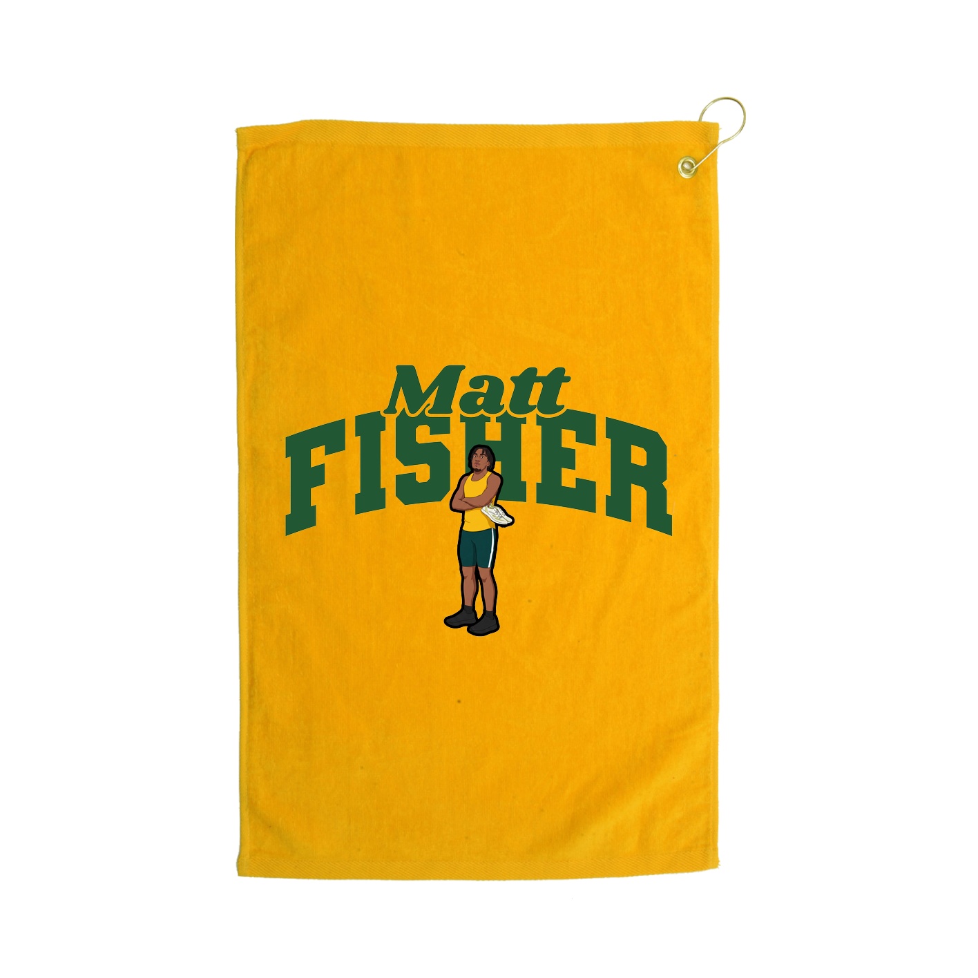 Golf Towel — Signature Arch in Gold