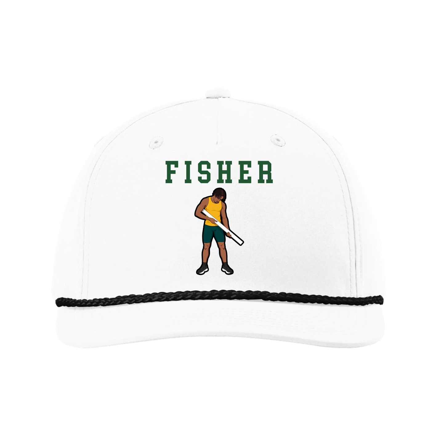 Five-Panel Classic Rope Cap — Shirsey in White