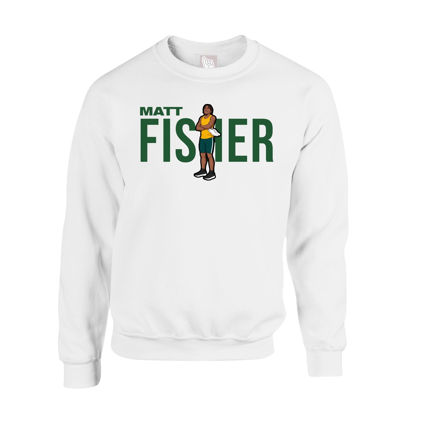 Fleece Crew — Player Name in White