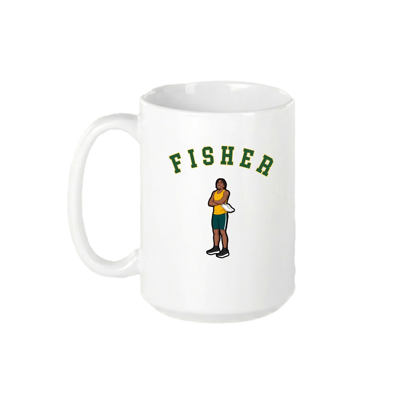 15oz Coffee Mug — Shirsey Arch in White