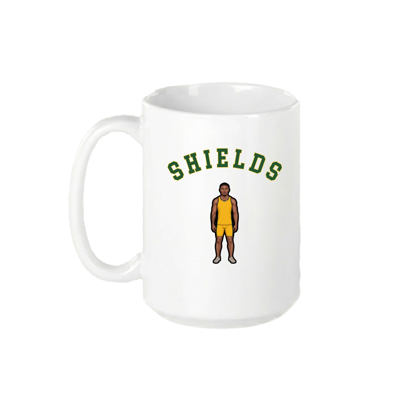 15oz Coffee Mug — Shirsey Arch in White