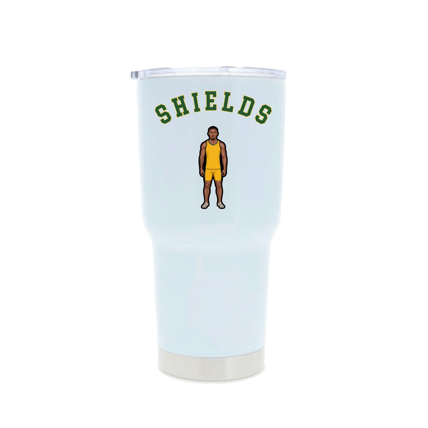 30oz Stainless Steel Tumbler — Shirsey Arch in White
