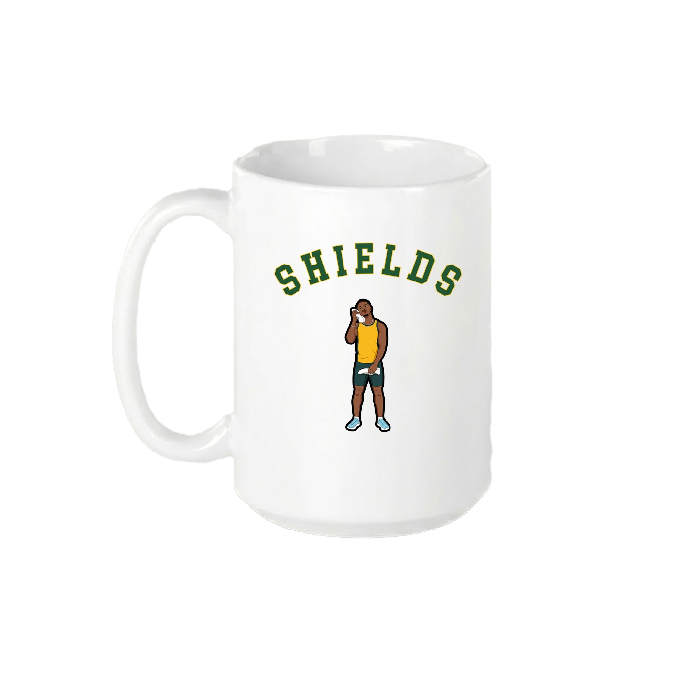 15oz Coffee Mug — Shirsey Arch in White