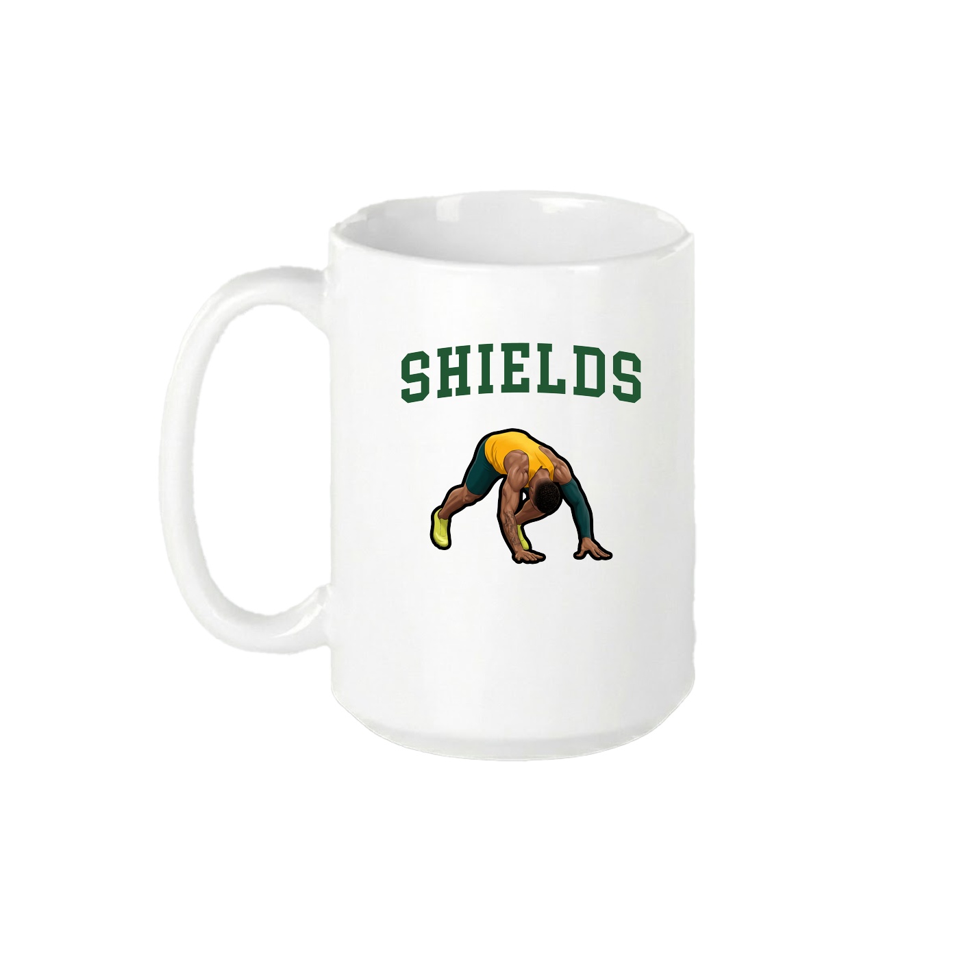 15oz Coffee Mug — Shirsey in White