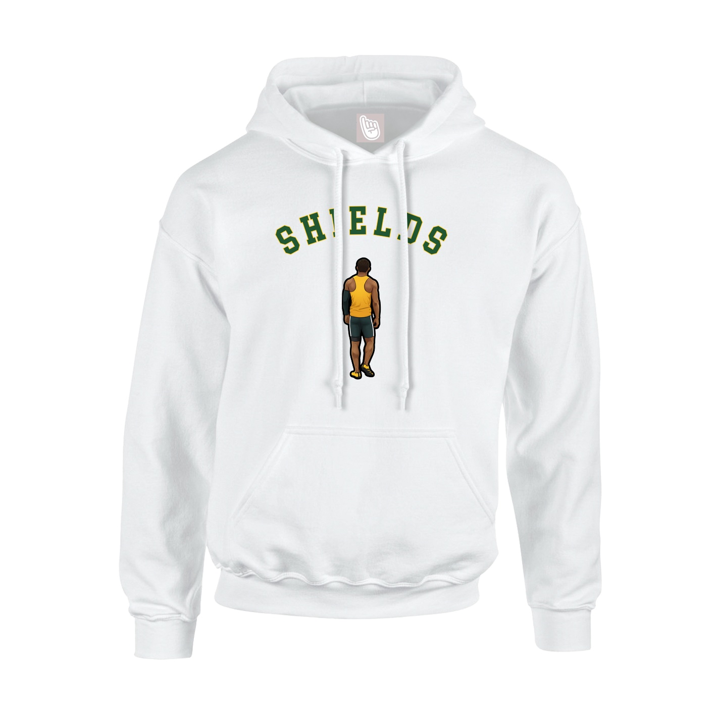 Youth Hoodie — Shirsey Arch in White