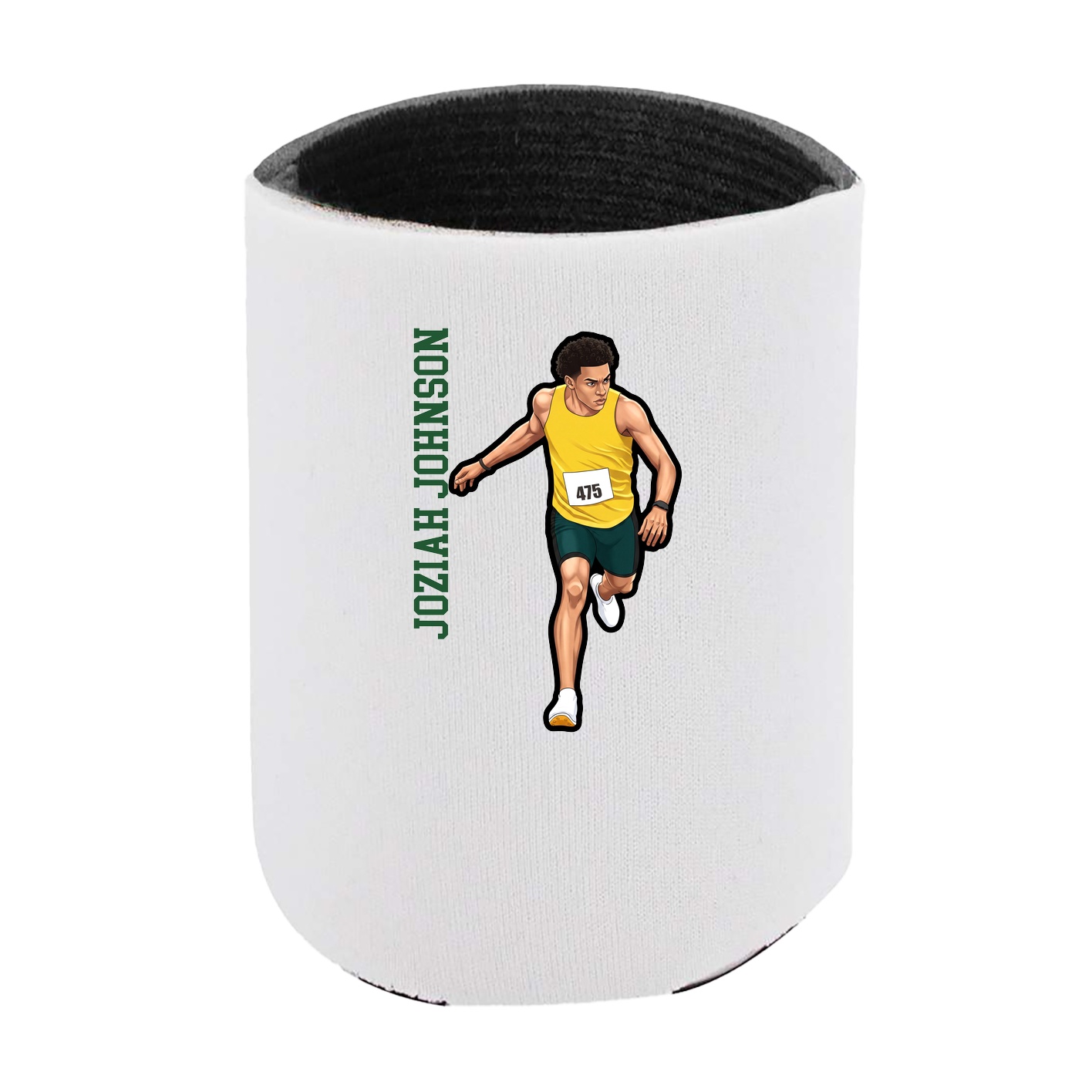 Can Holder — Name Vertical in White