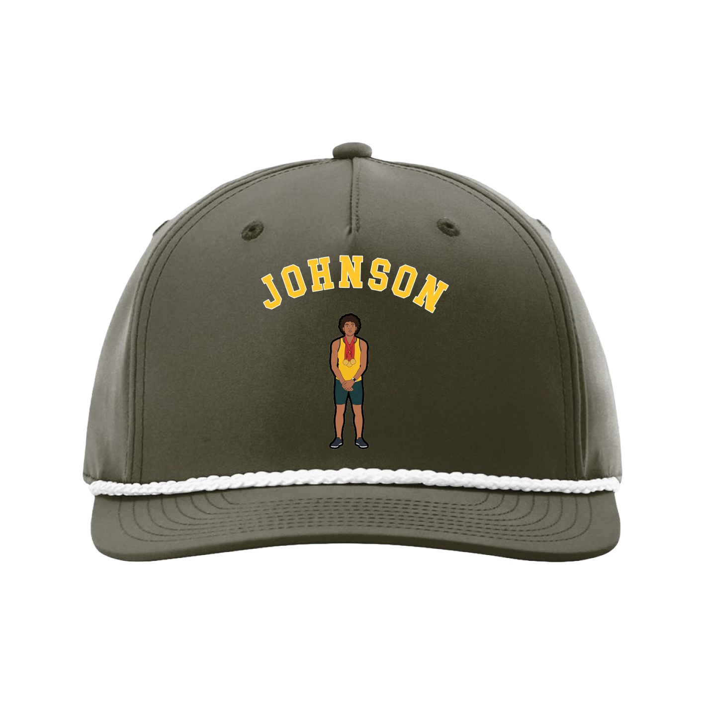 Five-Panel Classic Rope Cap — Shirsey Arch in Green
