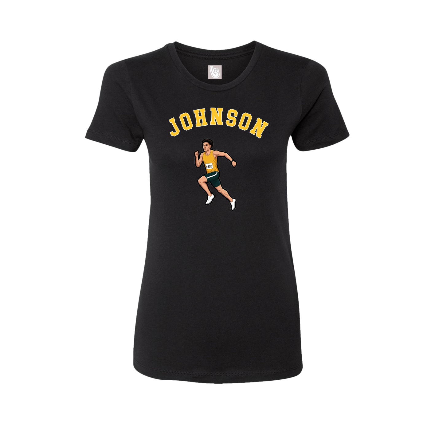 Fitted Women's Tee — Shirsey Arch in Black