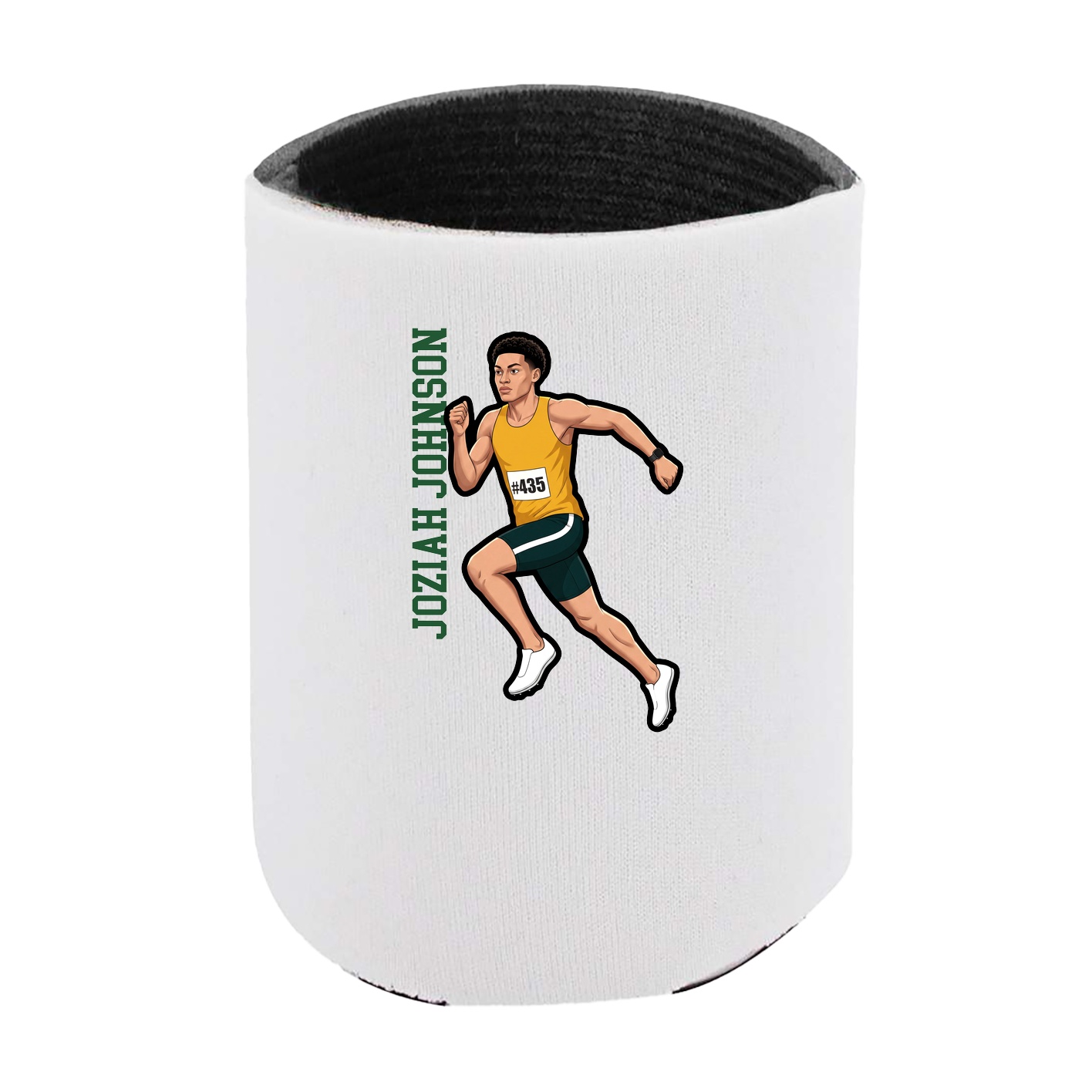 Can Holder — Name Vertical in White