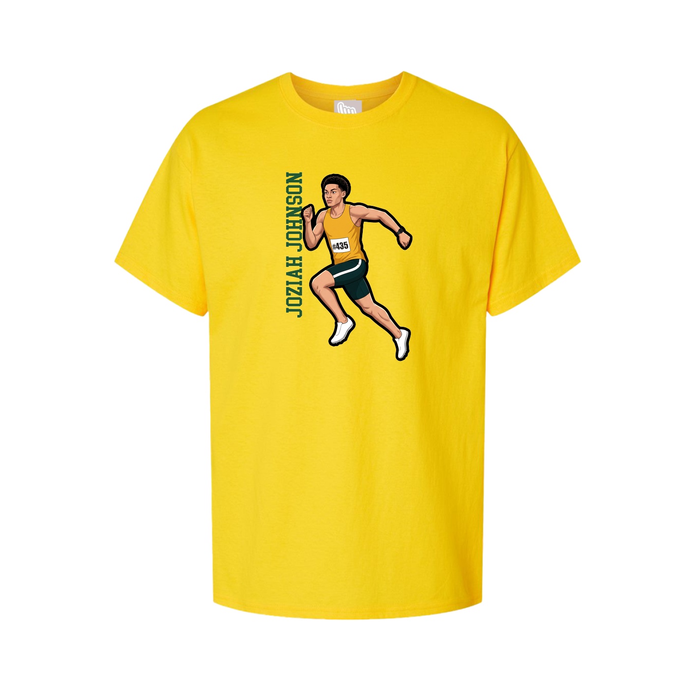 Tee — Name Vertical in Gold