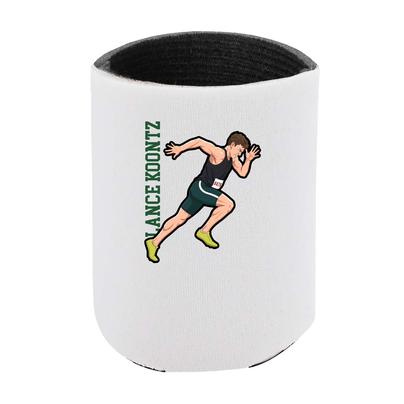Can Holder — Name Vertical in White