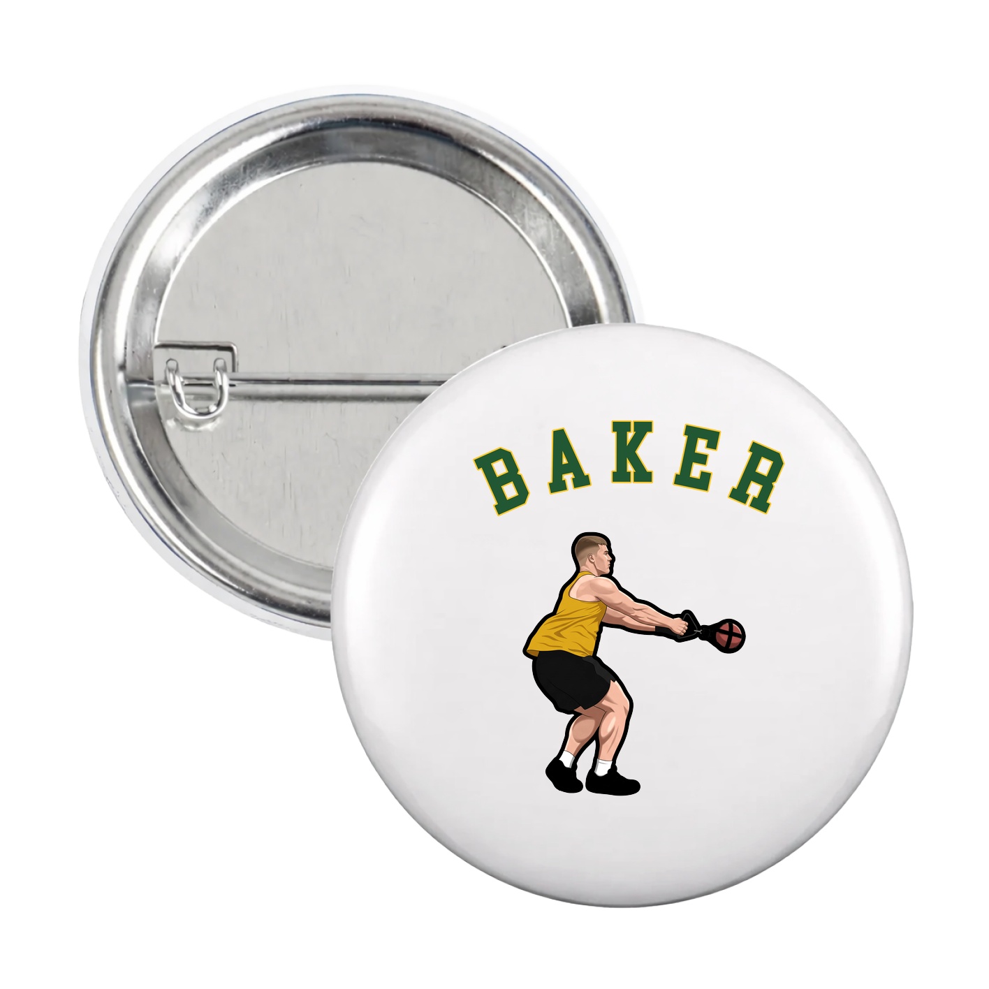 Game Day Button — Shirsey Arch in White