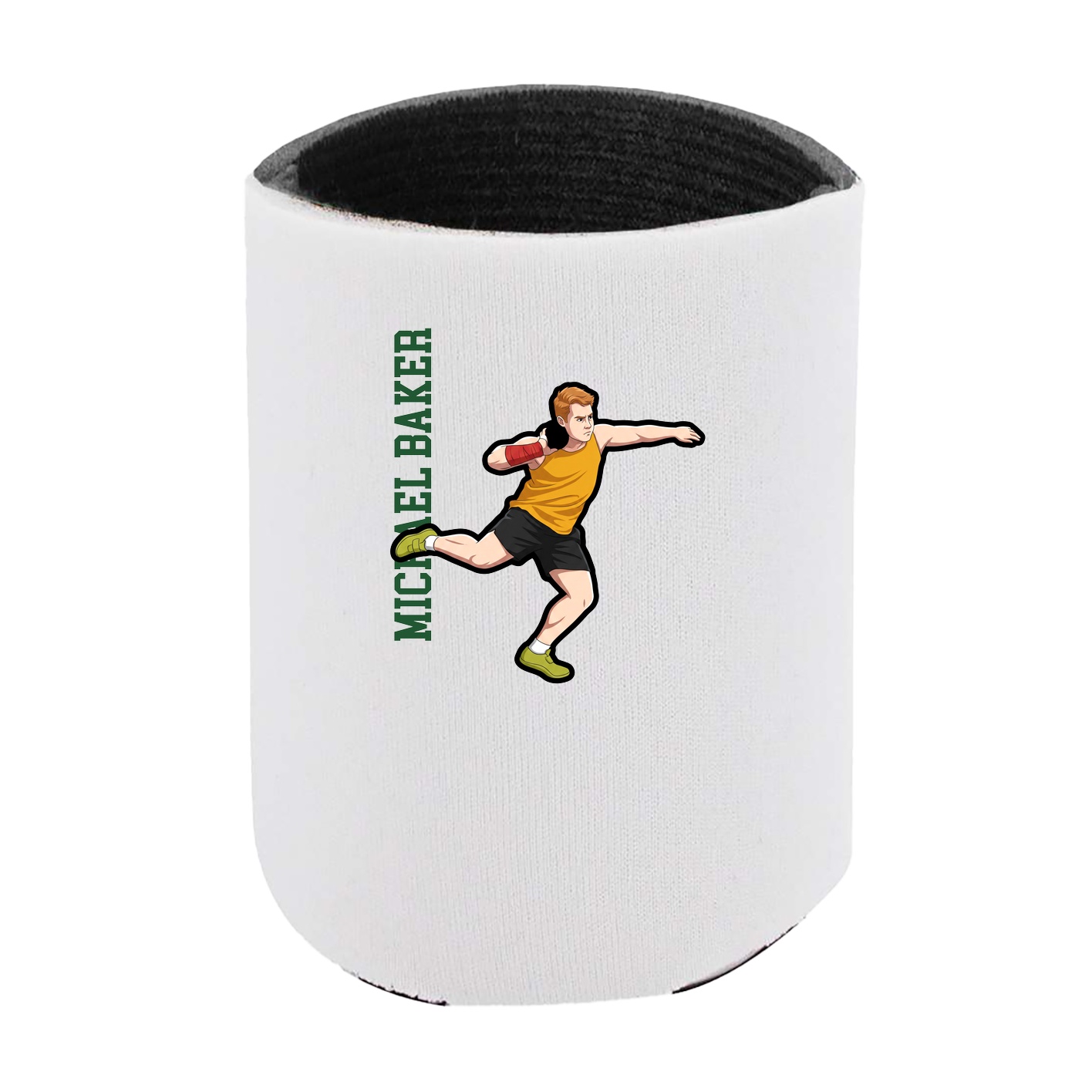 Can Holder — Name Vertical in White