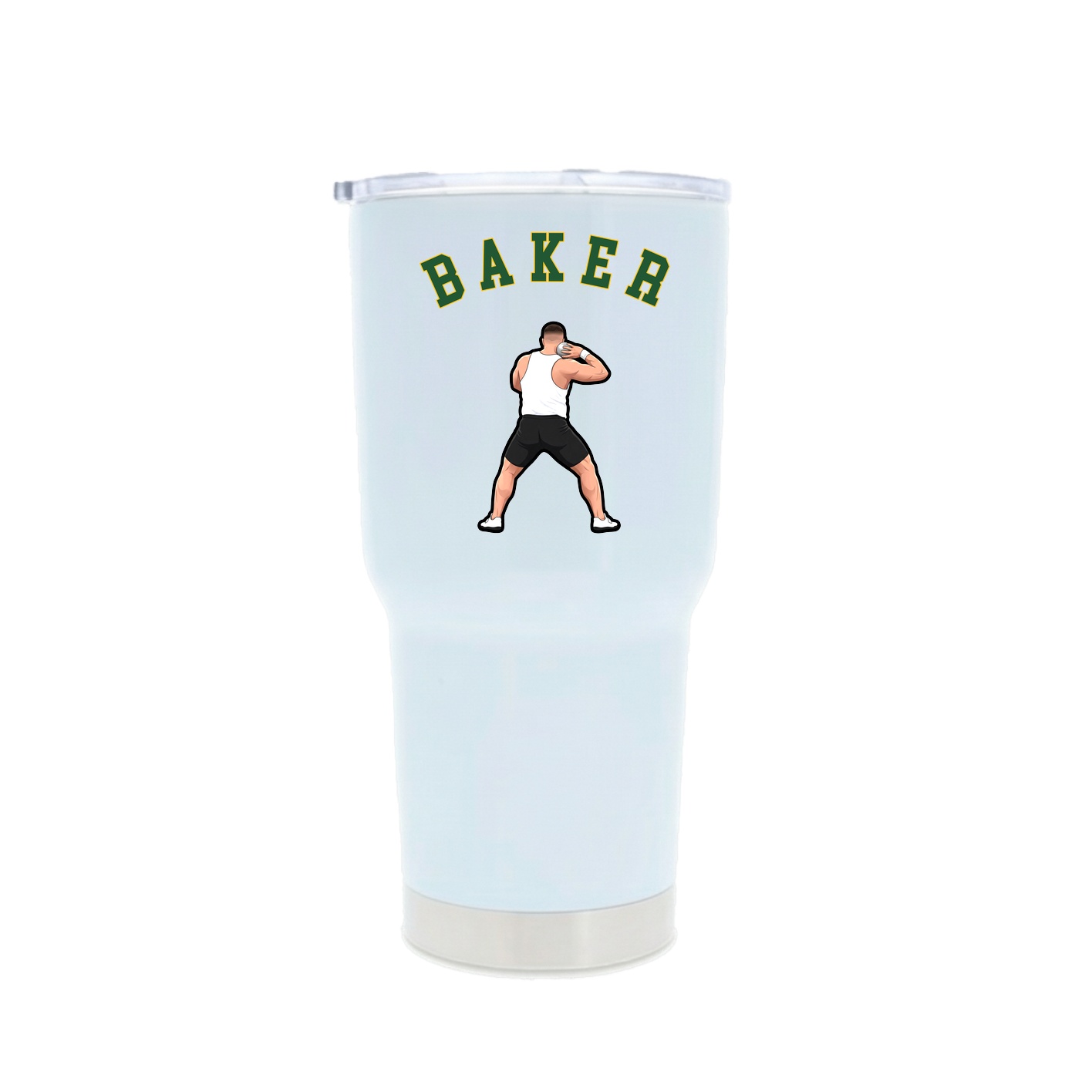 30oz Stainless Steel Tumbler — Shirsey Arch in White