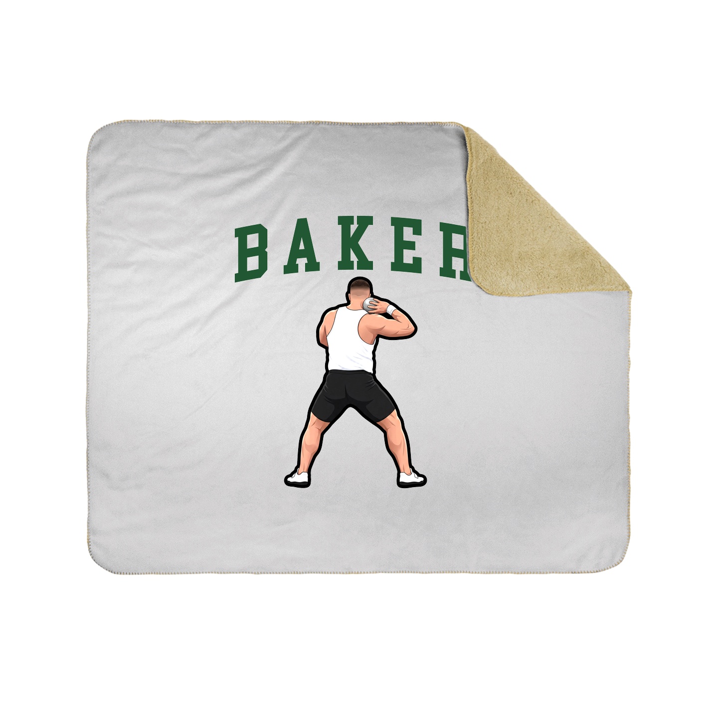 Throw Blanket — Shirsey in White