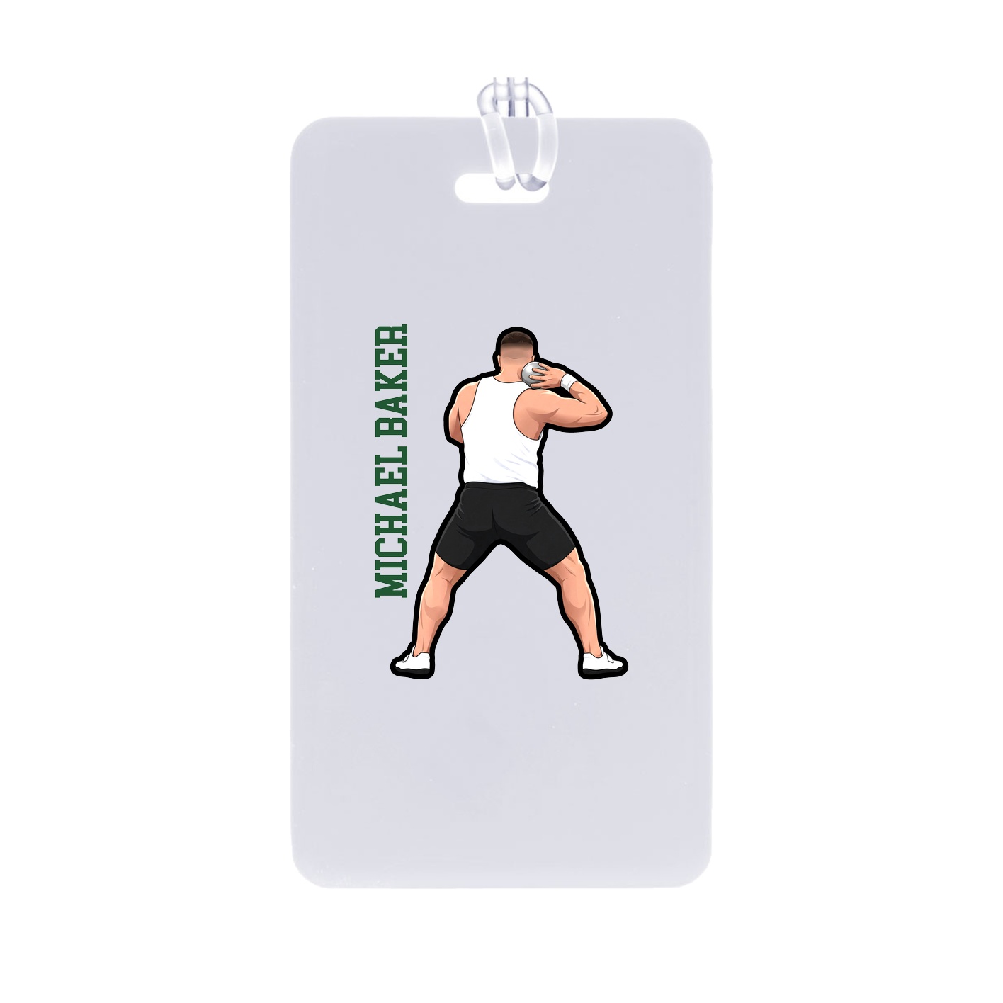 Bag Tag — Name Vertical in Classic