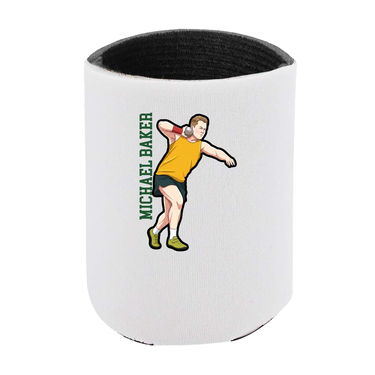 Can Holder — Name Vertical in White