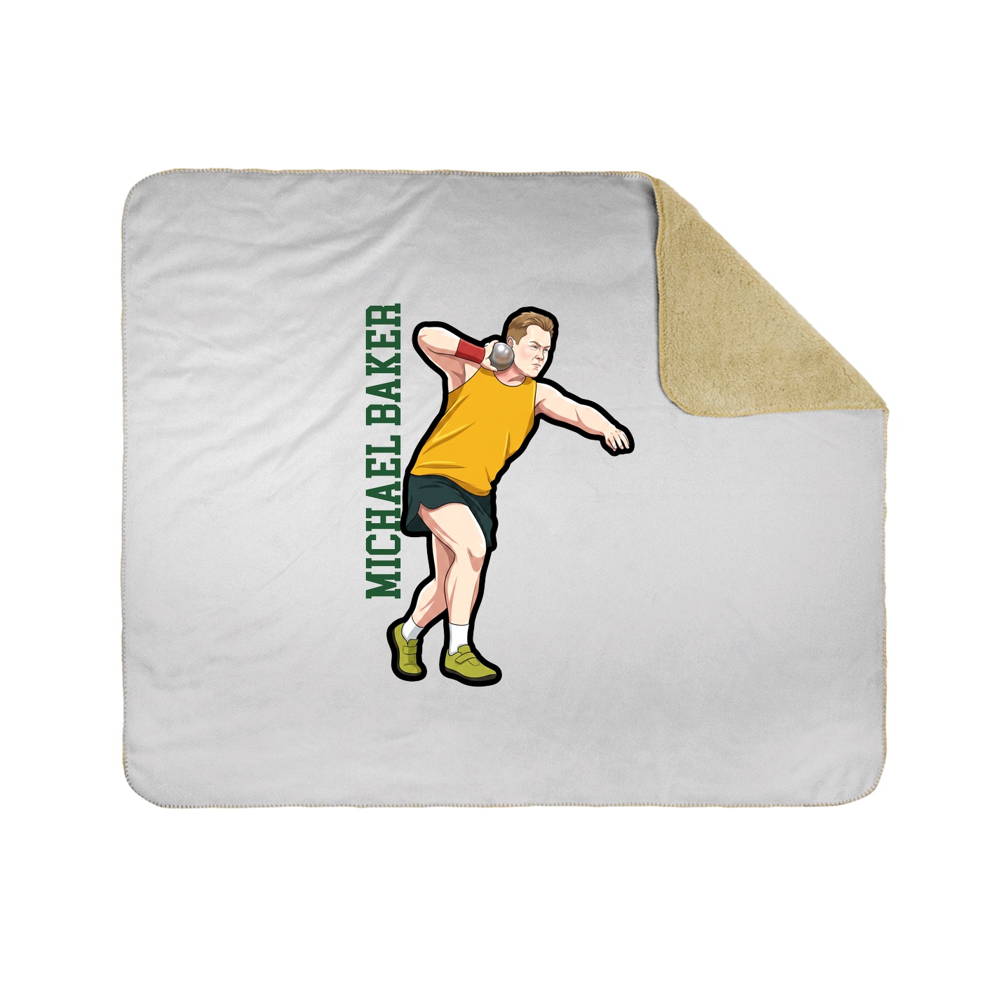 50x60 Sherpa Lined Throw Blanket
