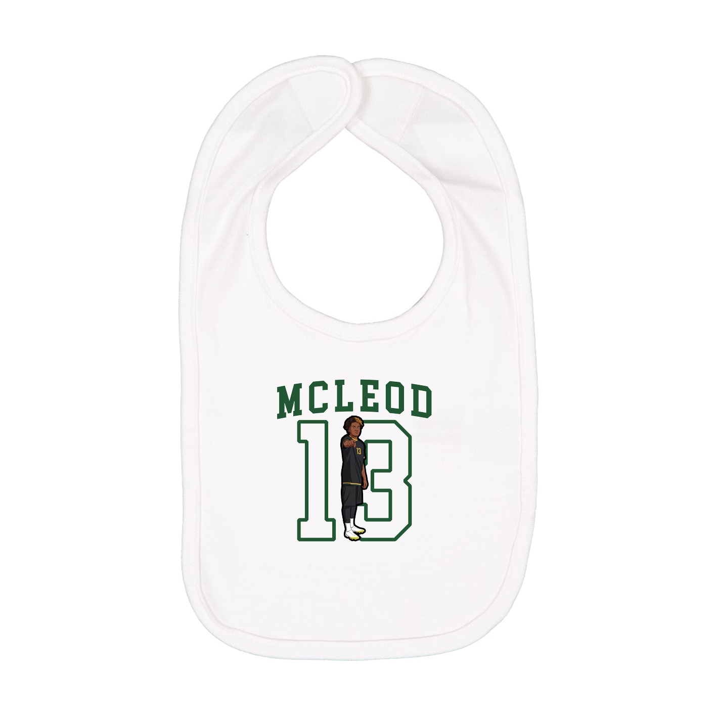 Infant Bib — Shirsey in White