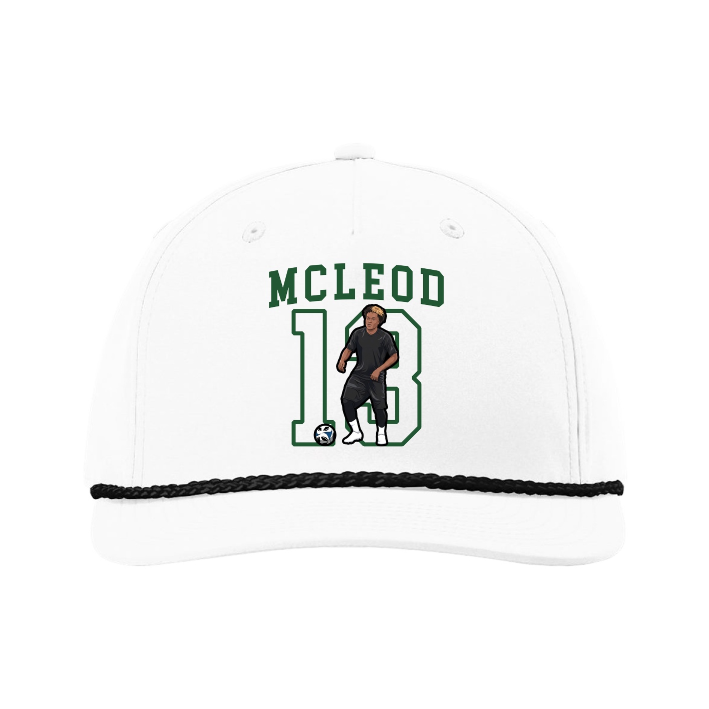 Five-Panel Classic Rope Cap — Shirsey in White