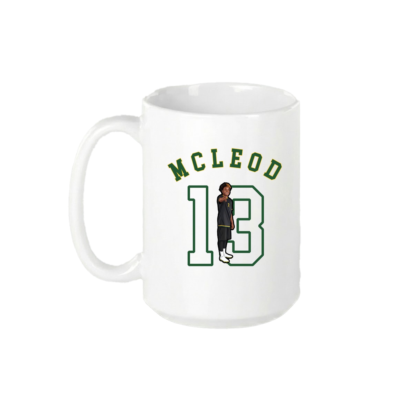 15oz Coffee Mug — Shirsey Arch in White
