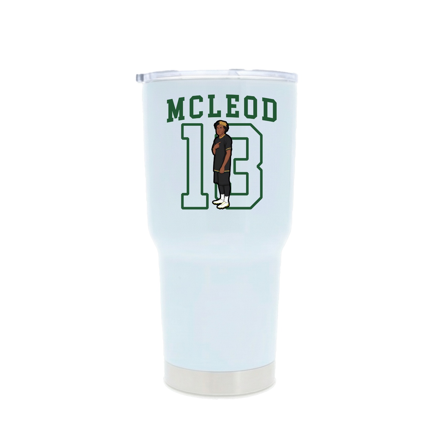 30oz Stainless Steel Tumbler — Shirsey in White