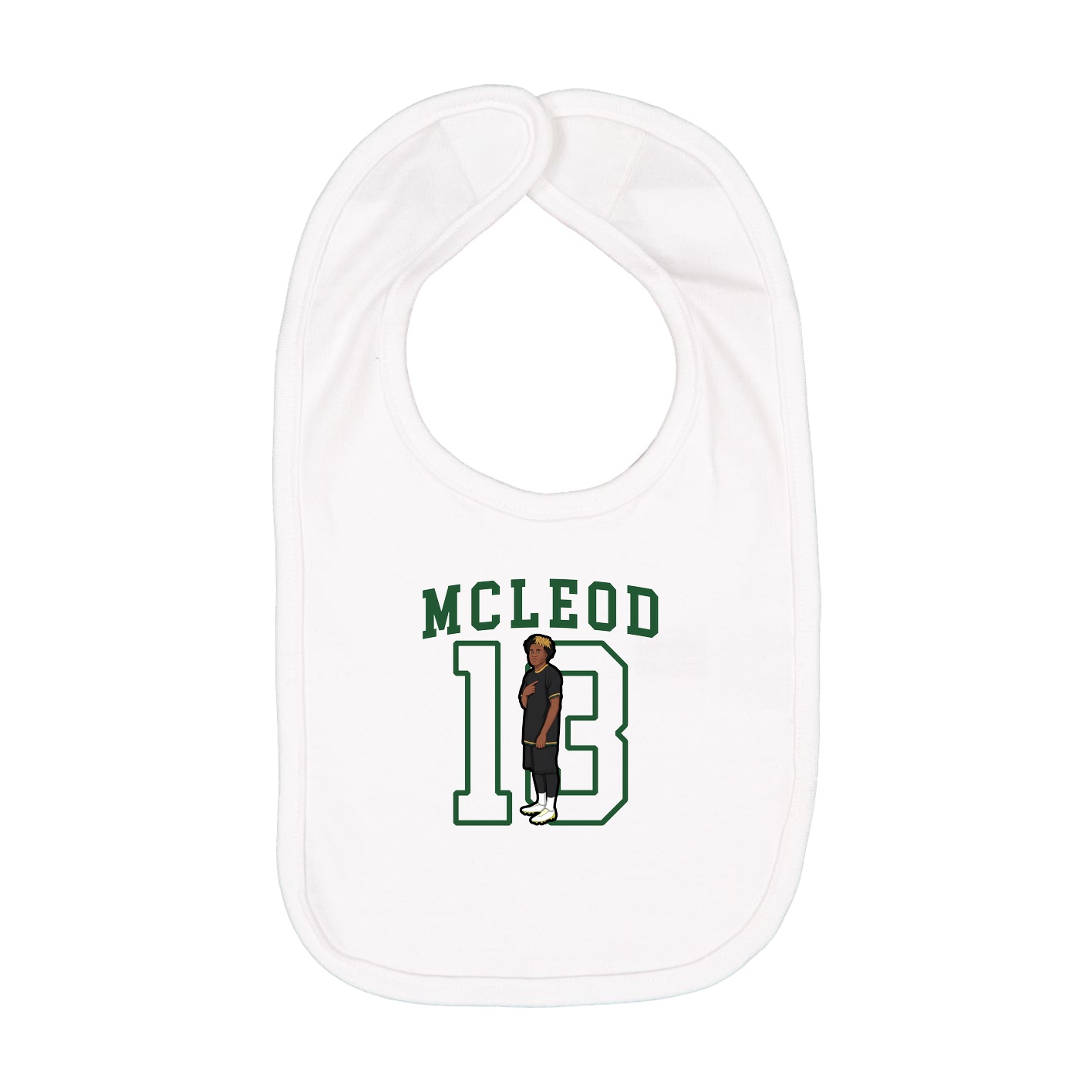 Infant Bib — Shirsey in White