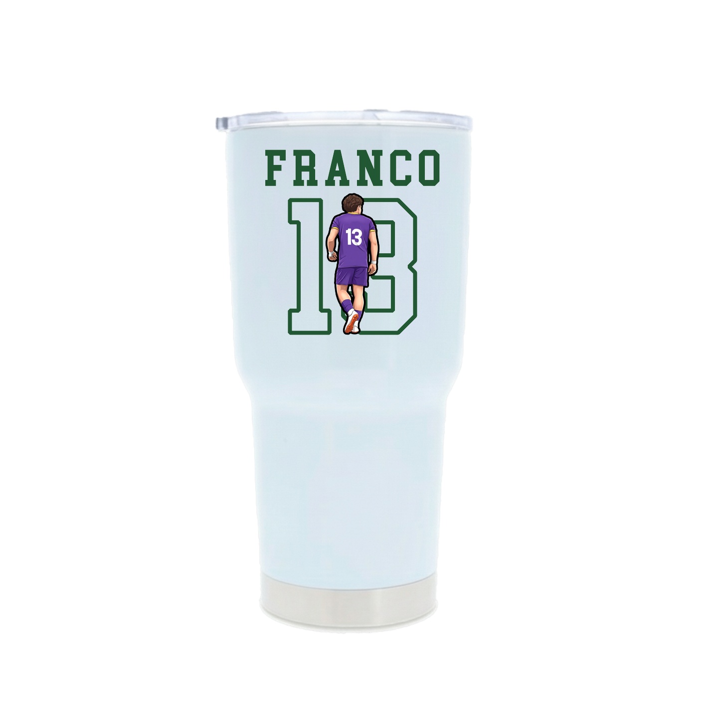 30oz Stainless Steel Tumbler — Shirsey in White