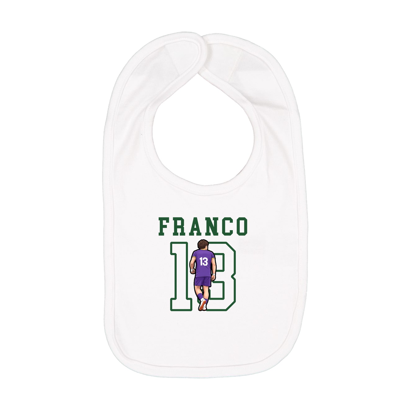 Infant Bib — Shirsey in White