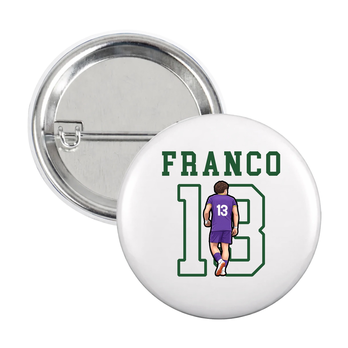 Game Day Button — Shirsey in White