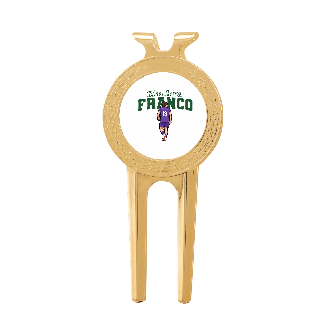 Divot Tool with Ball Marker — Name Arch in Classic