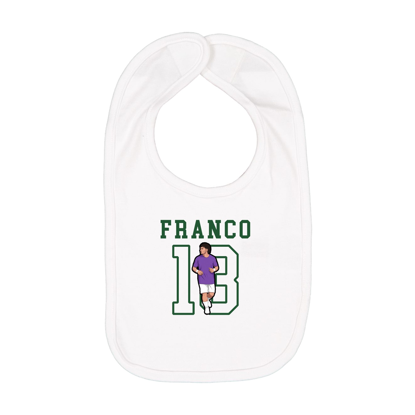 Infant Bib — Shirsey in White