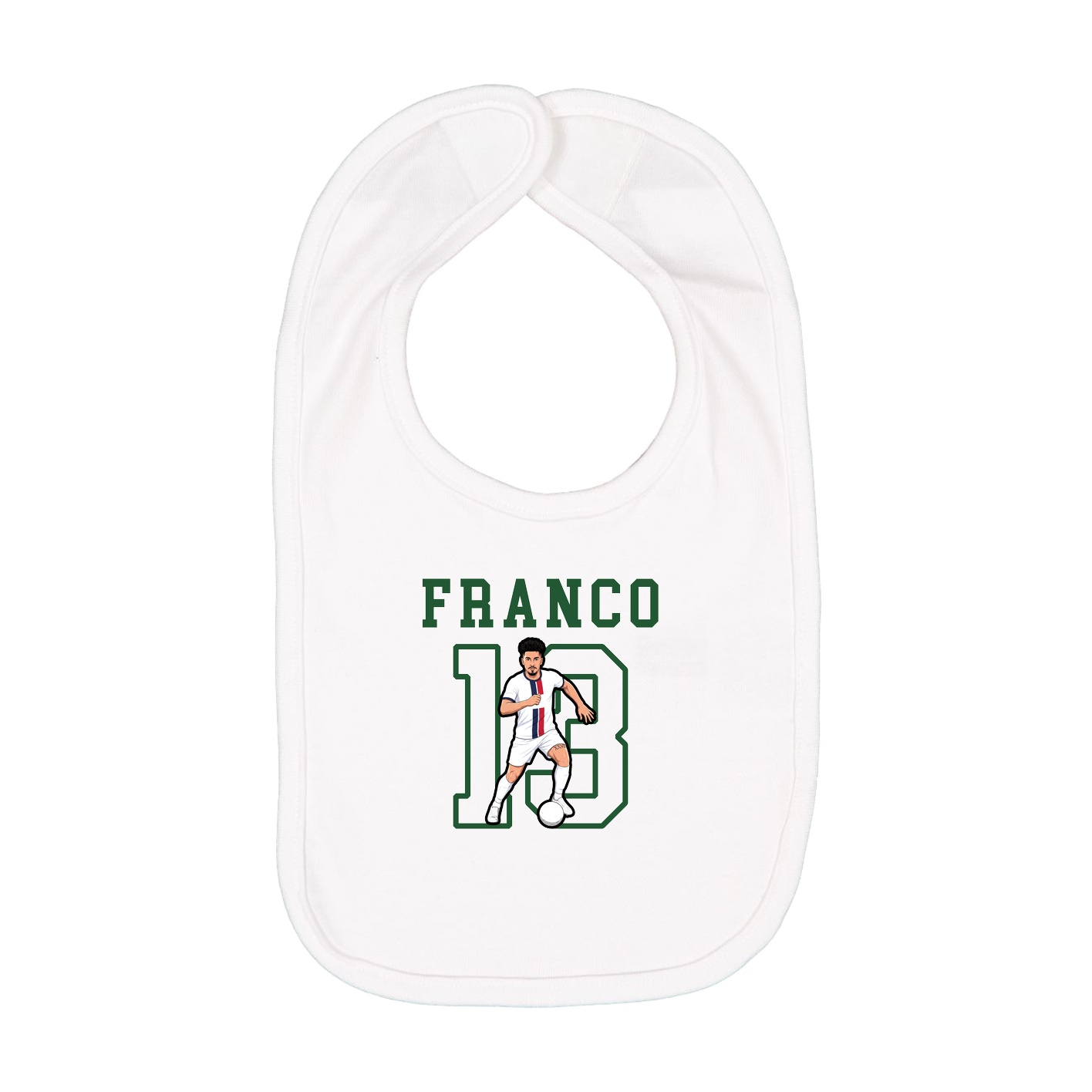 Infant Bib — Shirsey in White