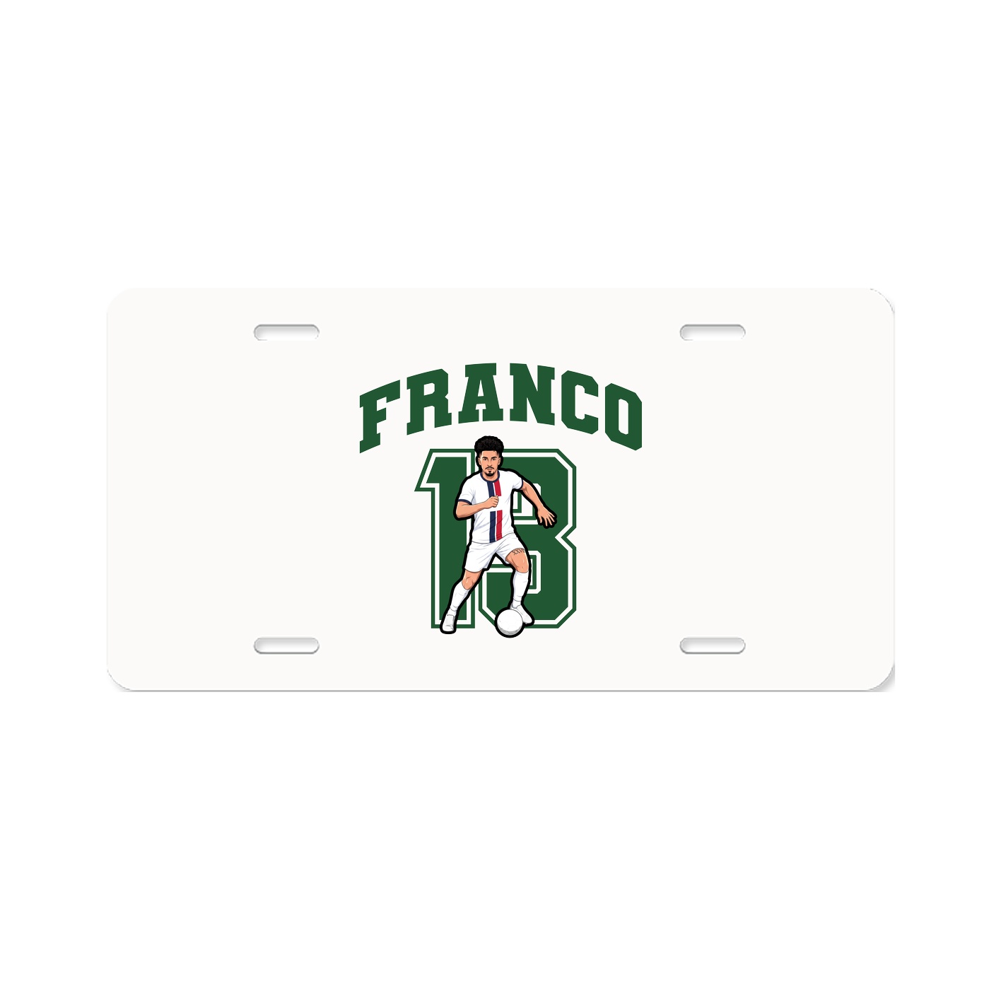 License Plate — Number in Classic