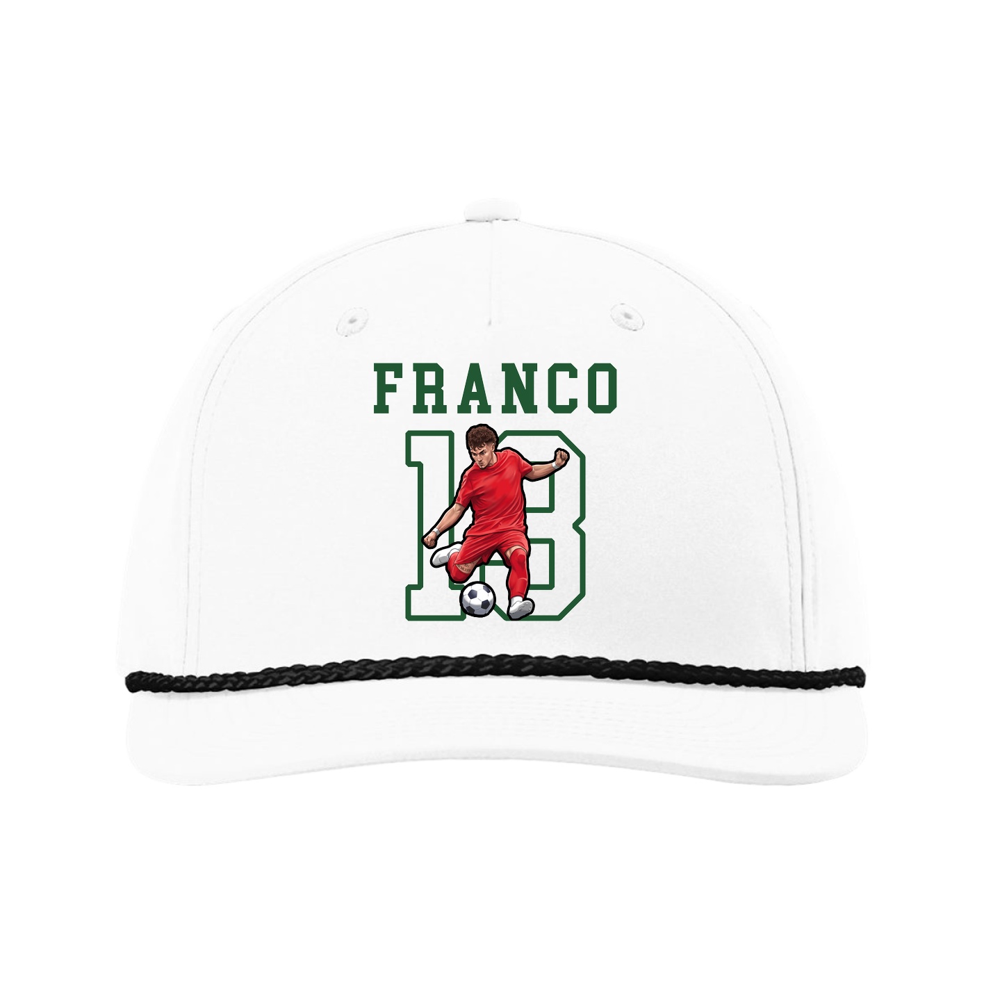 Five-Panel Classic Rope Cap — Shirsey in White