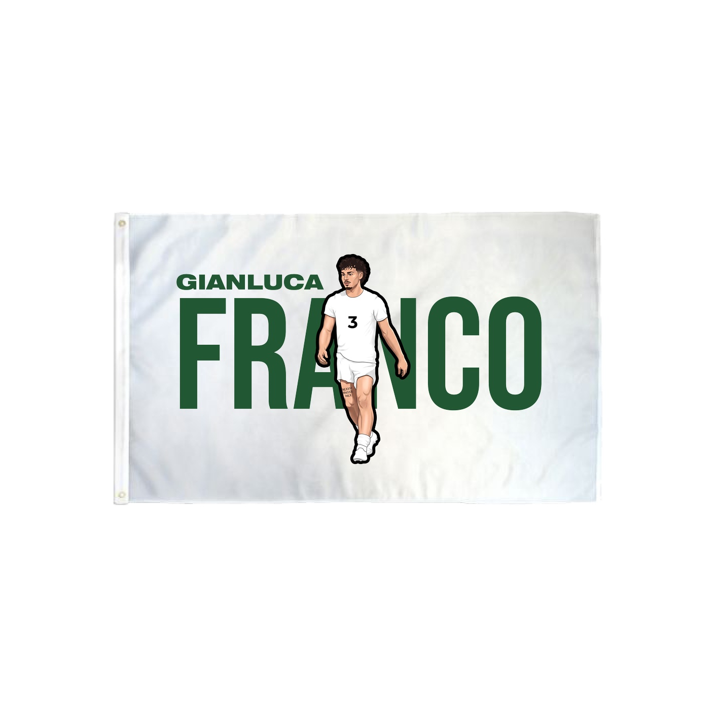 3x5 Flag — Player Name in Classic