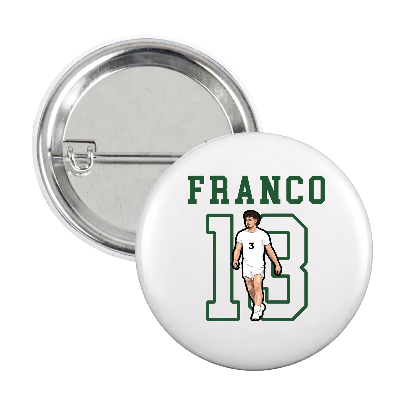 Game Day Button — Shirsey in White