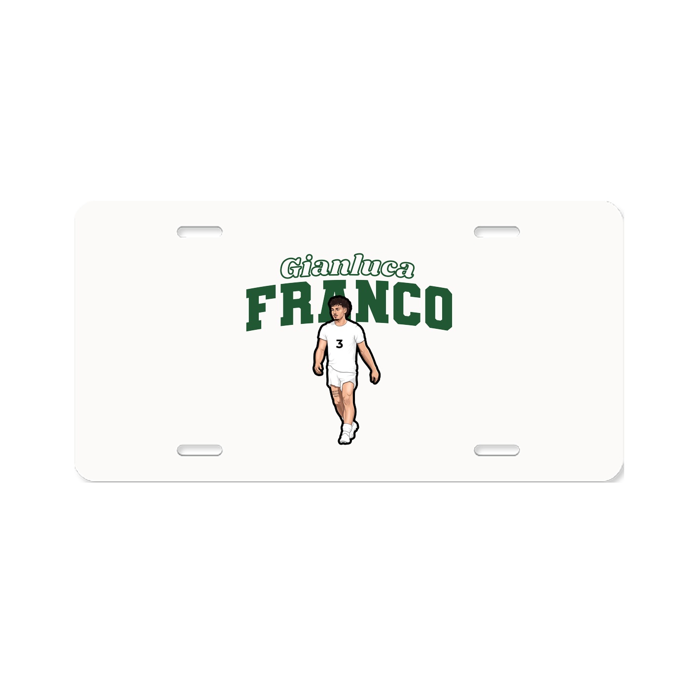 License Plate — Name Arch in Classic