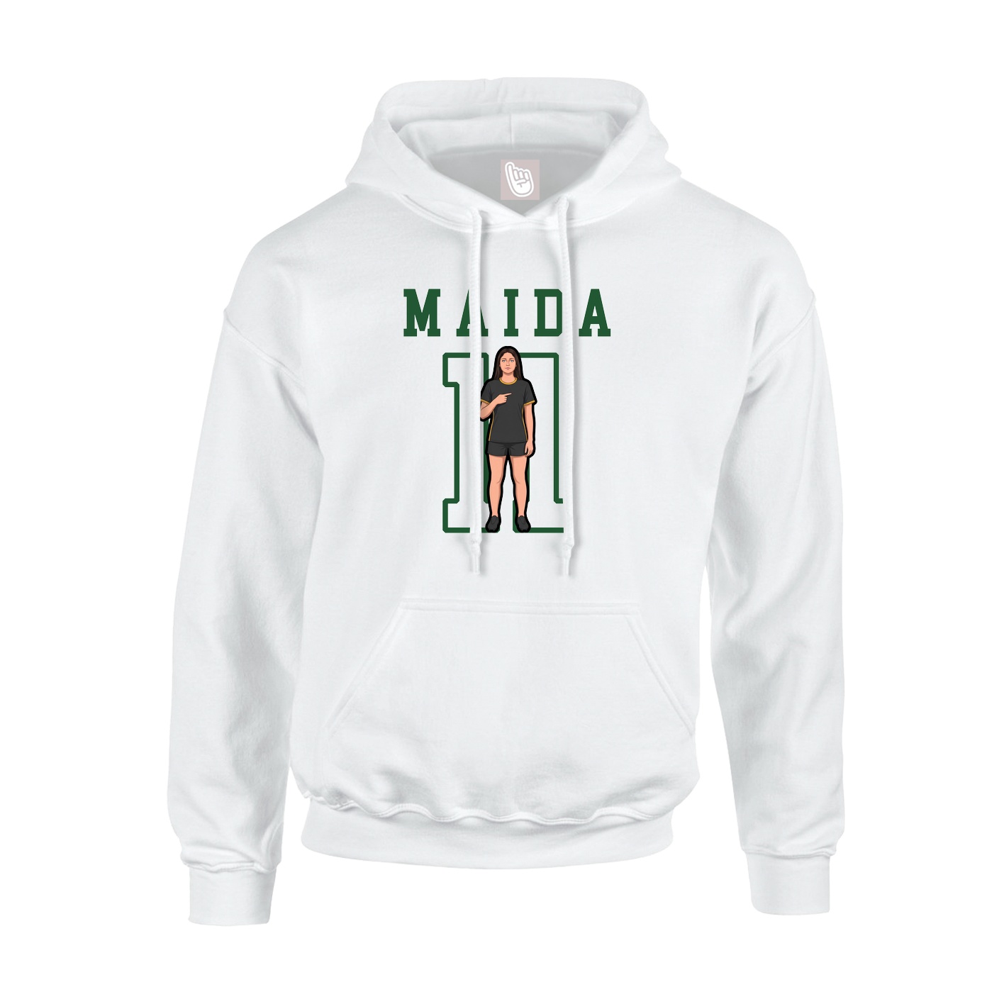 Hoodie — Shirsey in White