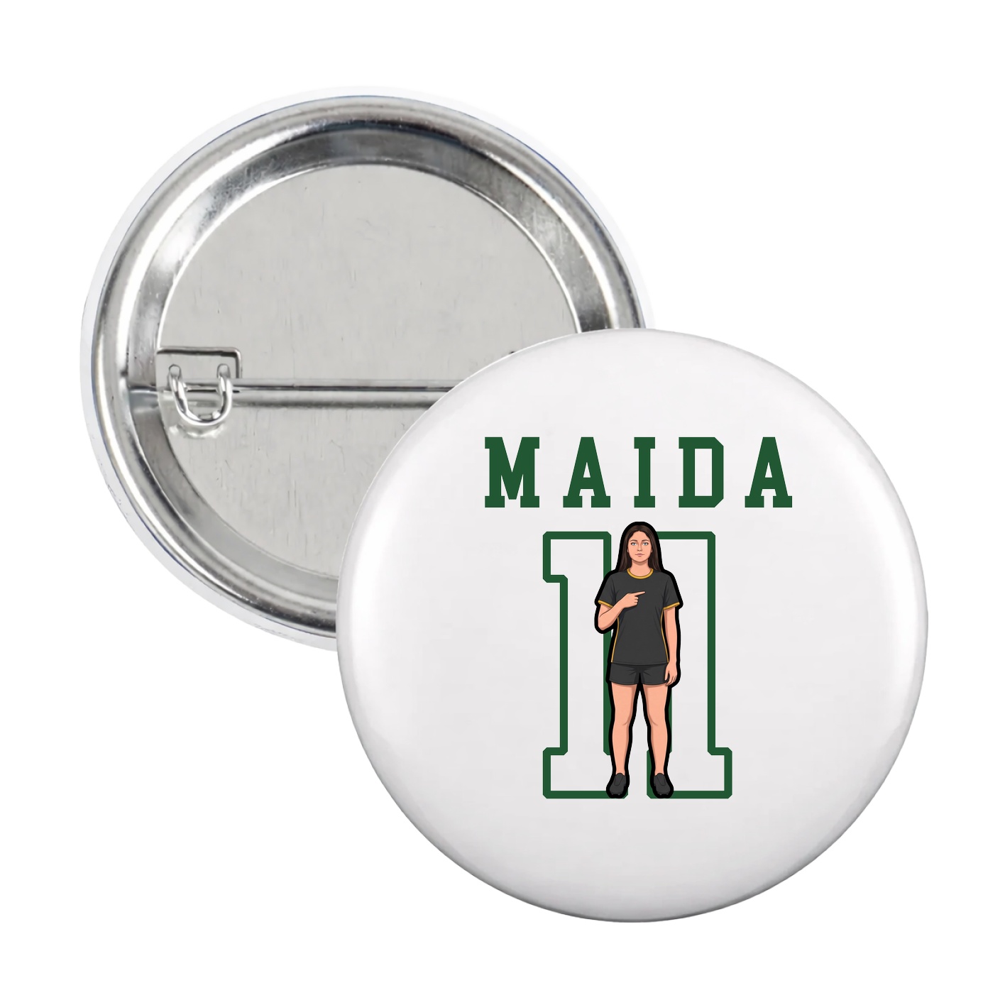 Game Day Button — Shirsey in White