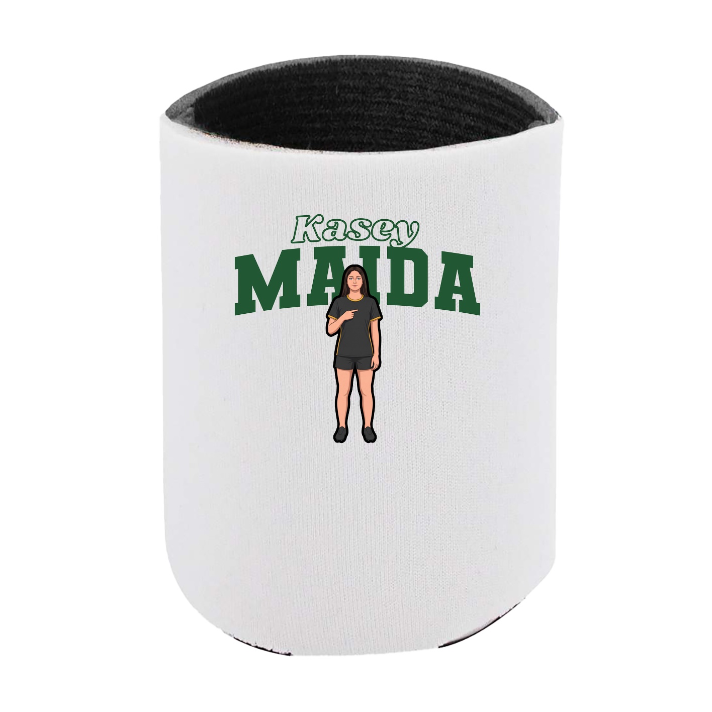 Can Holder — Name Arch in White