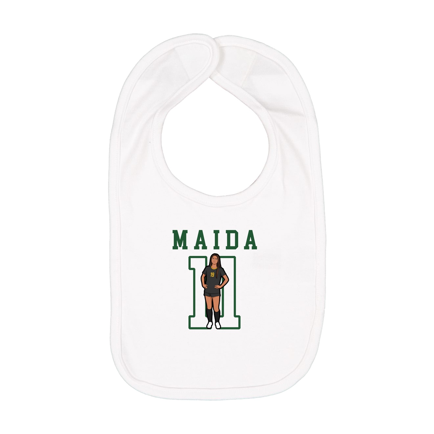 Infant Bib — Shirsey in White